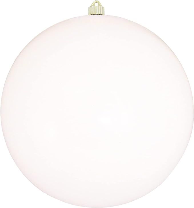 Christmas By Krebs 12" (300mm) Shiny Pure White [1 Piece] Solid Commercial Grade Indoor and Outdo... | Amazon (US)