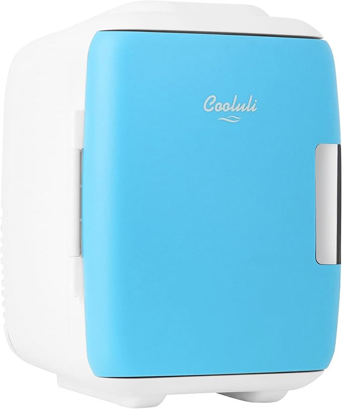 Cooluli Skin Care Mini Fridge for Bedroom - Car, Office Desk & Dorm Room - Portable 4L/6 Can Elec... | Amazon (US)