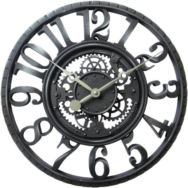 Better Homes and Gardens 22" Antique Gear Wall Clock - Walmart.com | Walmart (US)