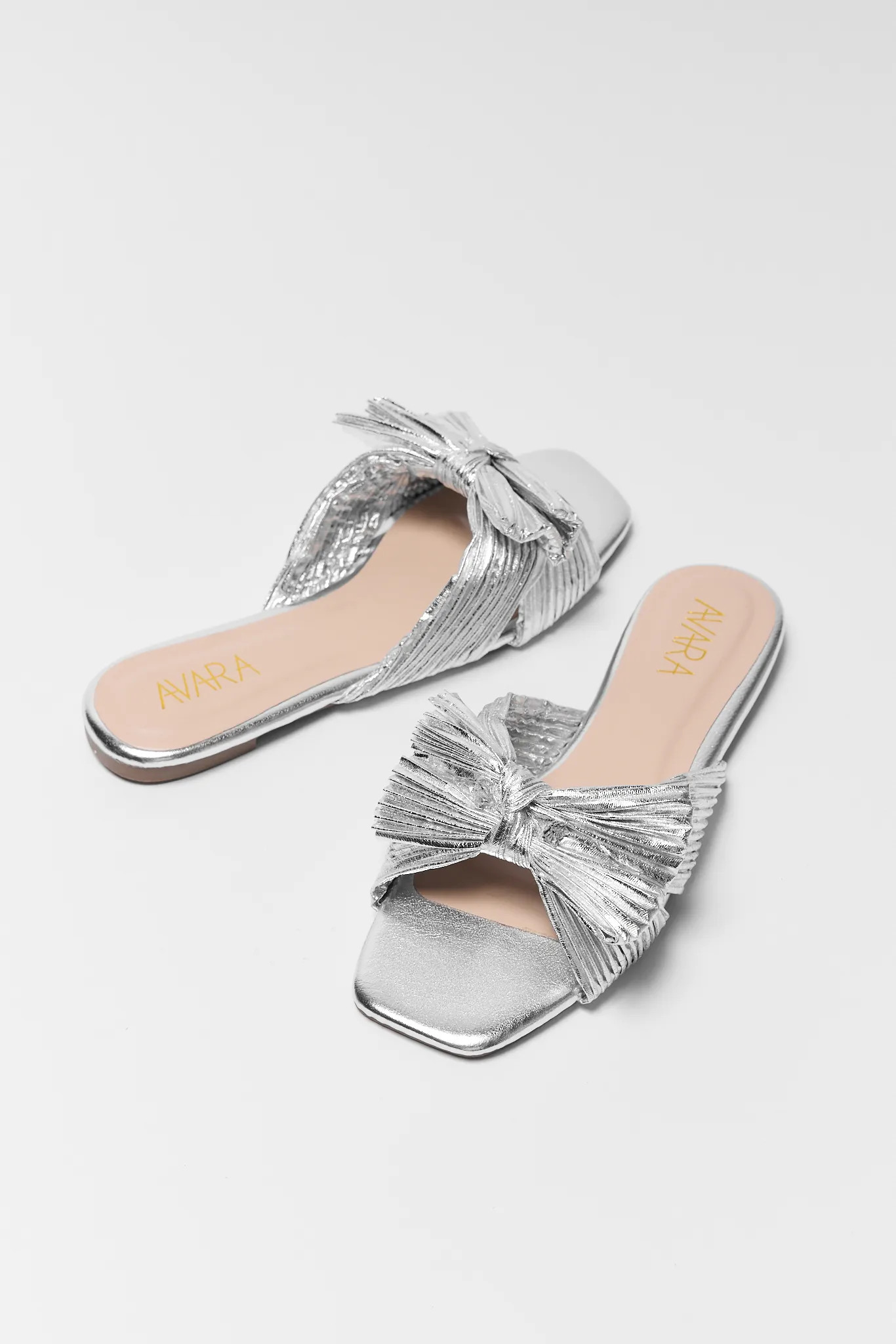 Ariel Silver Knot Sandals | Avara