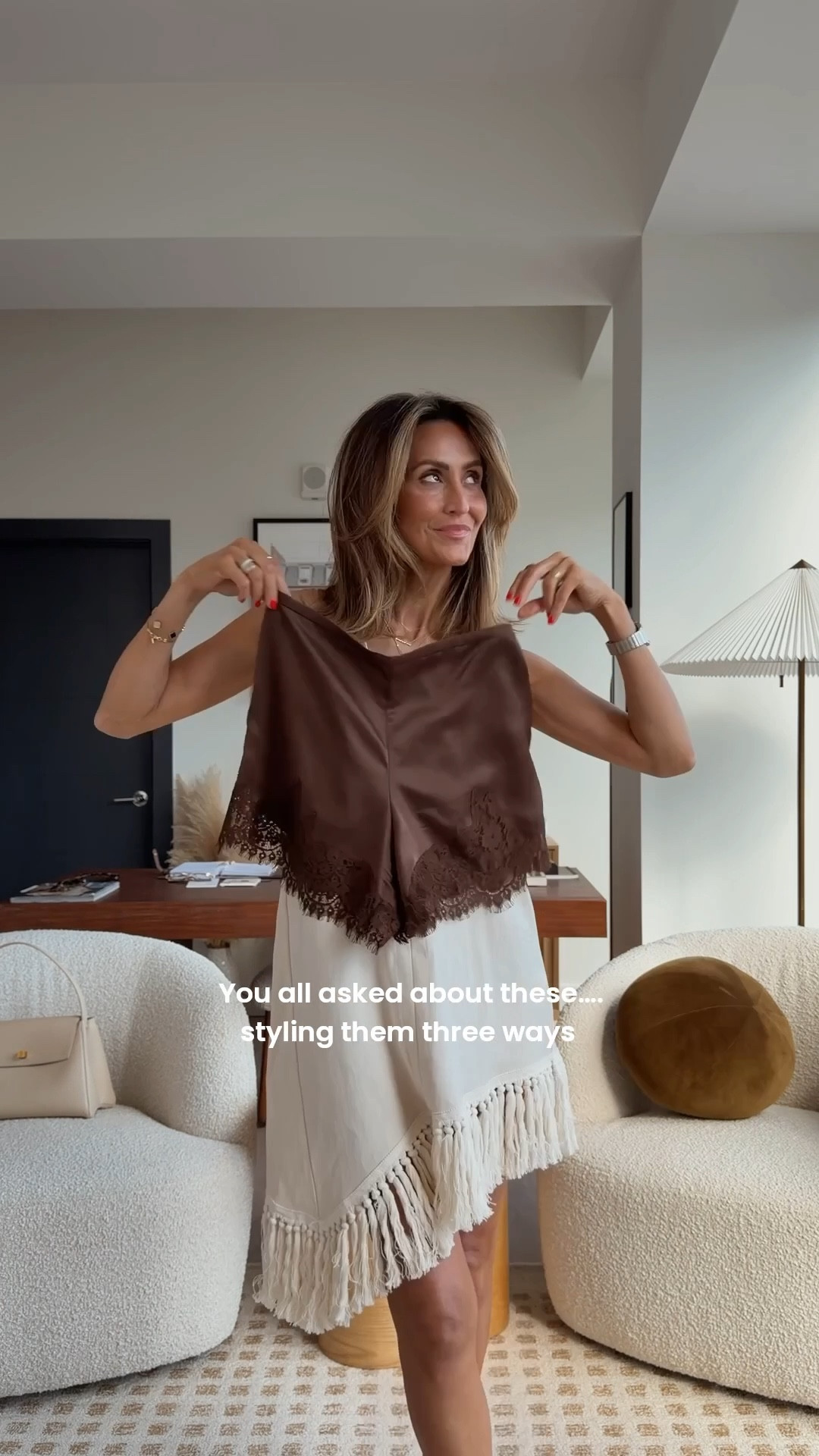 You guys would not stop asking about these… so I styled them 3 ways 🤎 comment SHORTS and I’ll send you links. 
 
Silky, delicate and unexpectedly versatile - here are a few ideas for you to bring your lacy shorts to life! 

Look 1: polished + classic
Look 2: cozy + cool
Look 3: casual with a little edge
Which one is your favorite — 1, 2, or 3? 

#LTKSeasonal #LTKgrwm #LTKootd