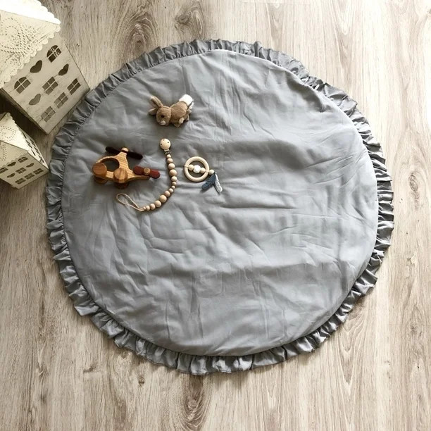 Newborn Baby Padded Play Mats Soft Cotton Crawling Mat Kids Game Rugs Round Floor Carpet - Walmar... | Walmart (US)