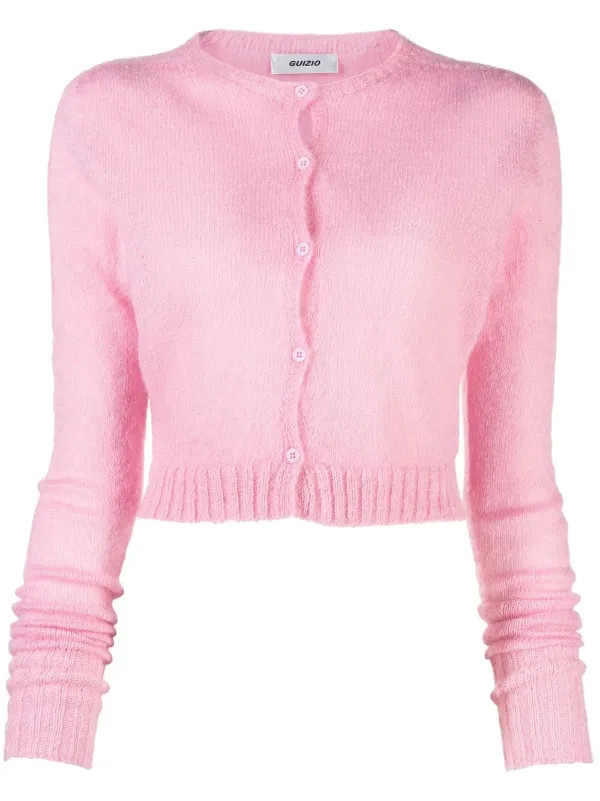 Cardigan cropped gola redonda | Farfetch Global