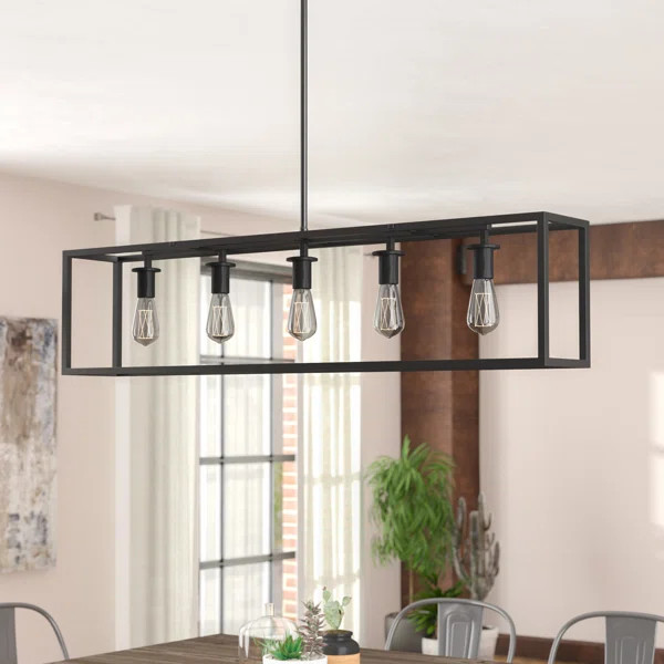 Raeann 5-Light Kitchen Island Linear Pendant | Wayfair North America