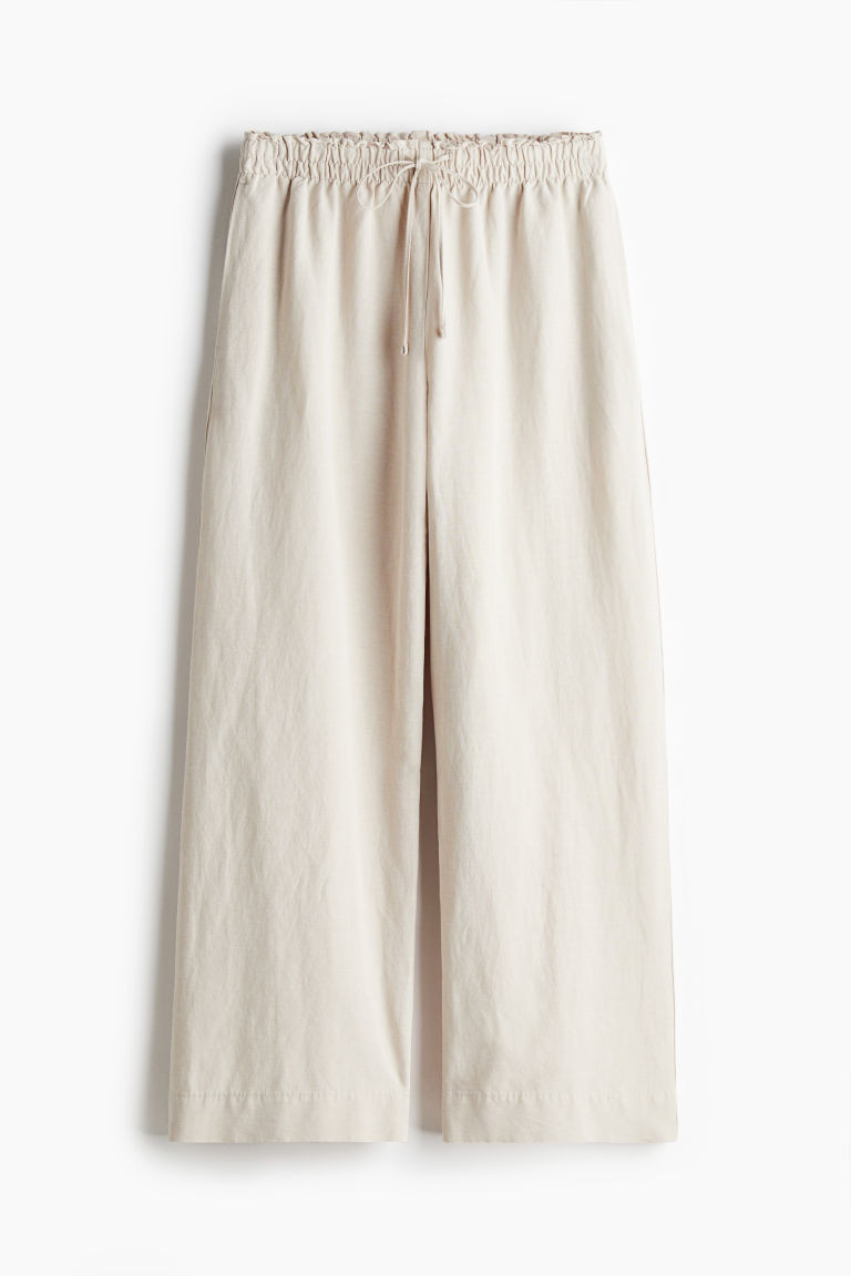 H & M - Linen-blend Pants - Beige | H&M (US + CA)