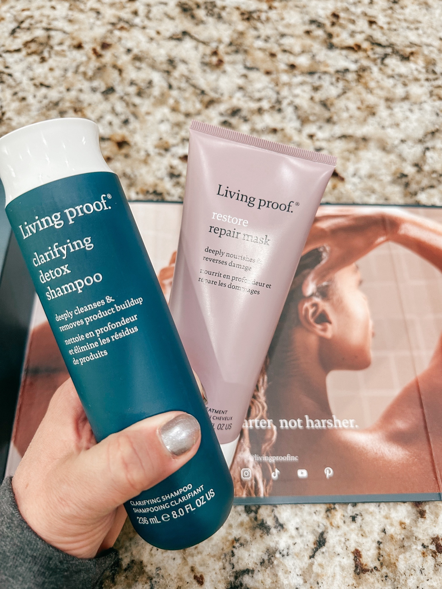 Living proof Clarifying Detox Shampoo and Restore Mask. #hair #livingproof 

#LTKU #LTKhome #LTKbeauty