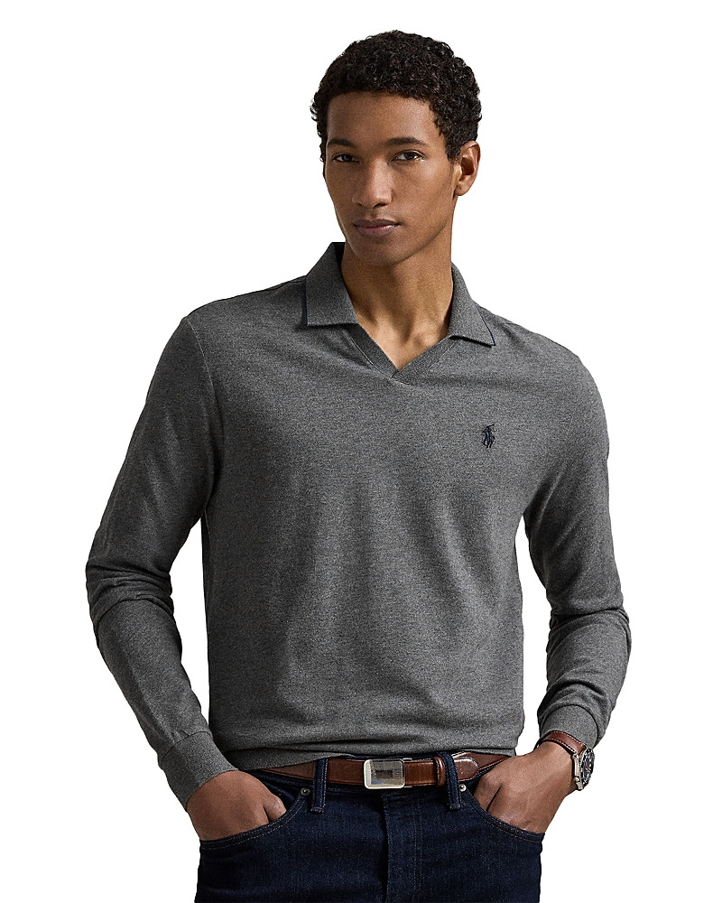 Polo Ralph Lauren Textured Jersey Polo Shirt | Bloomingdale's (US)