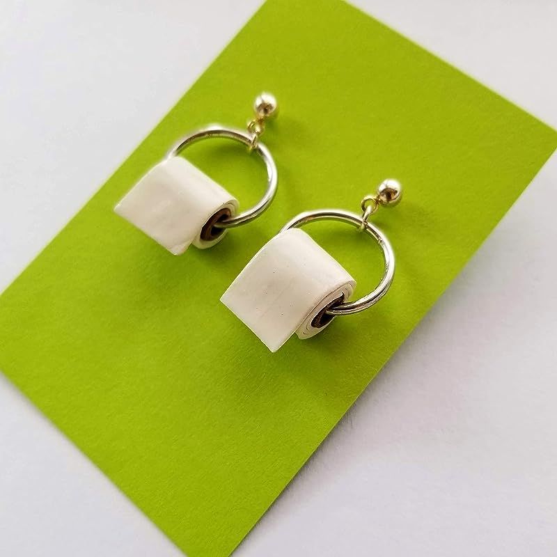 Toilet Paper Roll Earrings | Amazon (US)