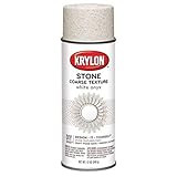 Krylon K18213 Coarse Stone Texture Finish Spray Paint, White Onyx, 12 Ounce | Amazon (US)