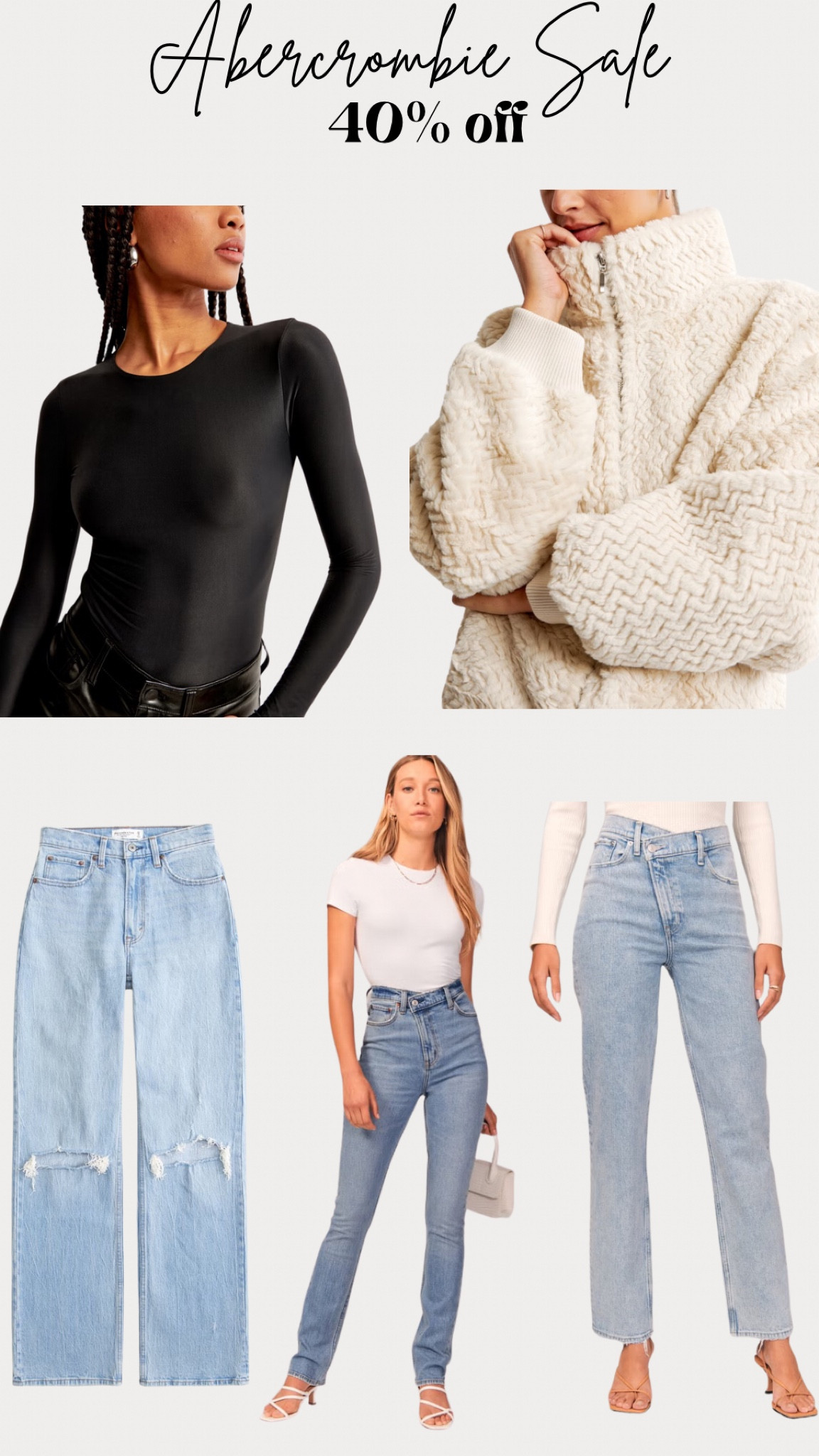 I love me a sale! I have these all in my cart! #abercrombie #sale 

#LTKU #LTKSeasonal #LTKsalealert