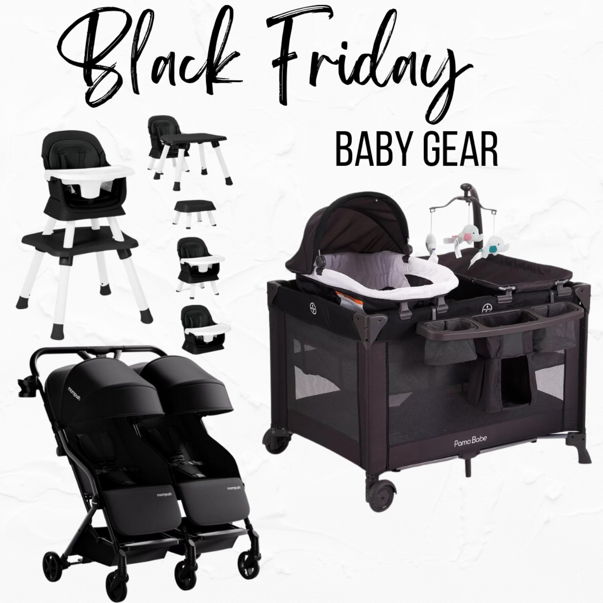 Black Friday Sale on Baby Gear 👶🏻
Strollers
Double Strollers
High Chairs
Play yard
Porta crib
Bassinet
Travel crib

#LTKHolidaySale #LTKCyberWeek #LTKGiftGuide