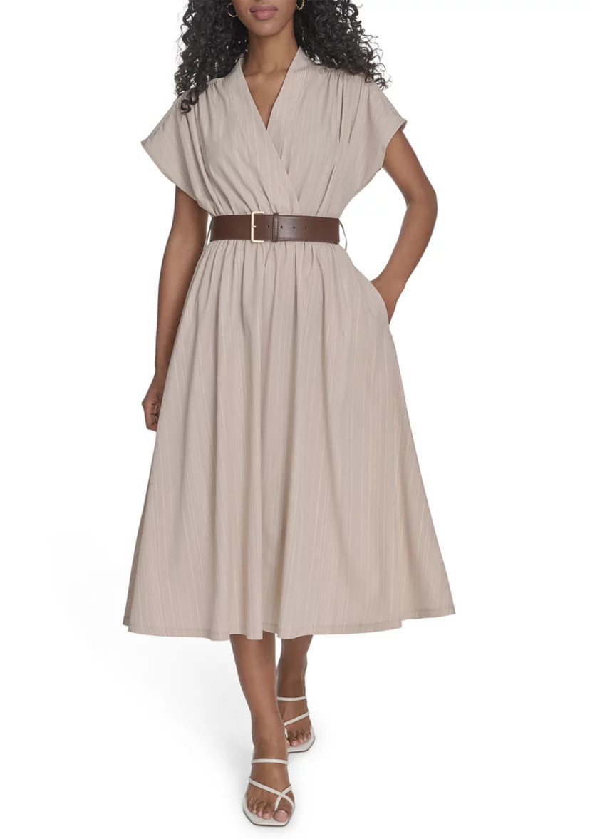 Women's Belted A-Line Dress | Belk