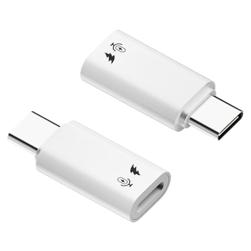 USB C to Lightning Microphone Adapter (2 Pack), USB C Male to Lightning Female Converter for Wire... | Amazon (US)