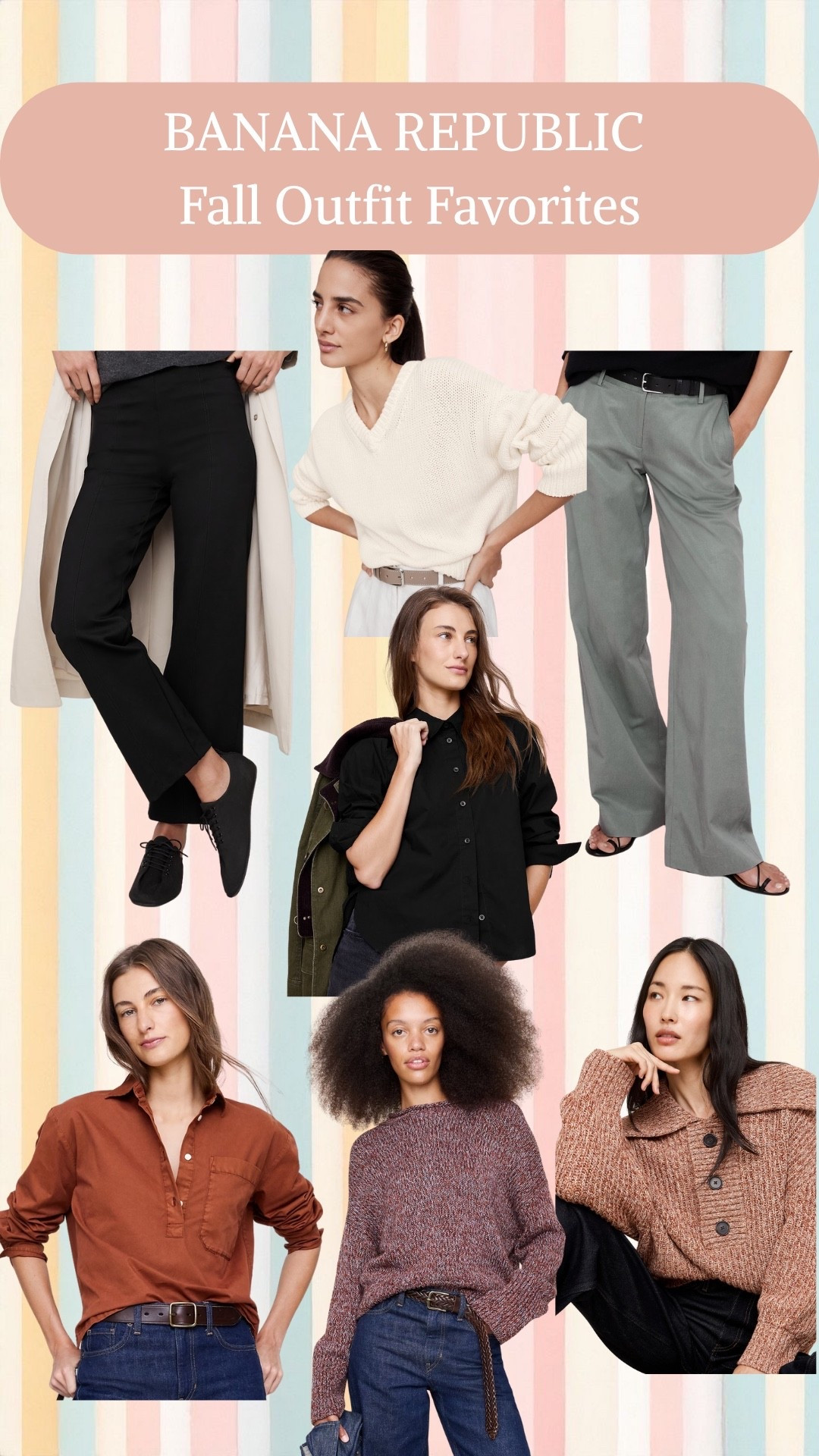 Styles from Banana Republic that I’m currently loving for fall outfit ideas! A few of these pieces are also on sale. ✨🤎

#LTKootd #LTKSaleAlert #LTKmomlife