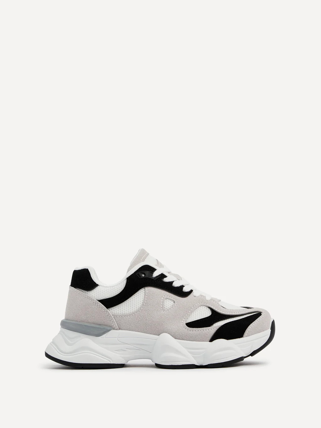 Hackney Black & Grey Trainers | Linzi Shoes