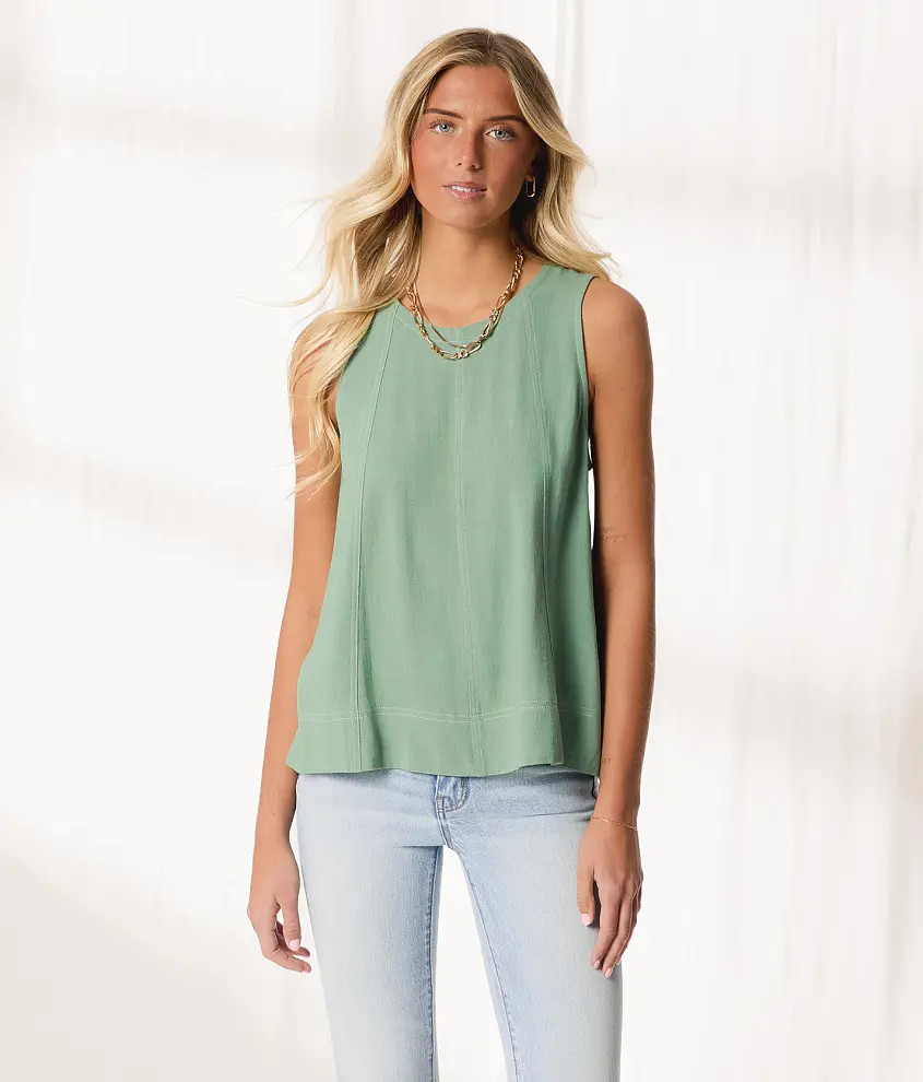 Resort Edit - Pieced Woven Tank Top | Buckle