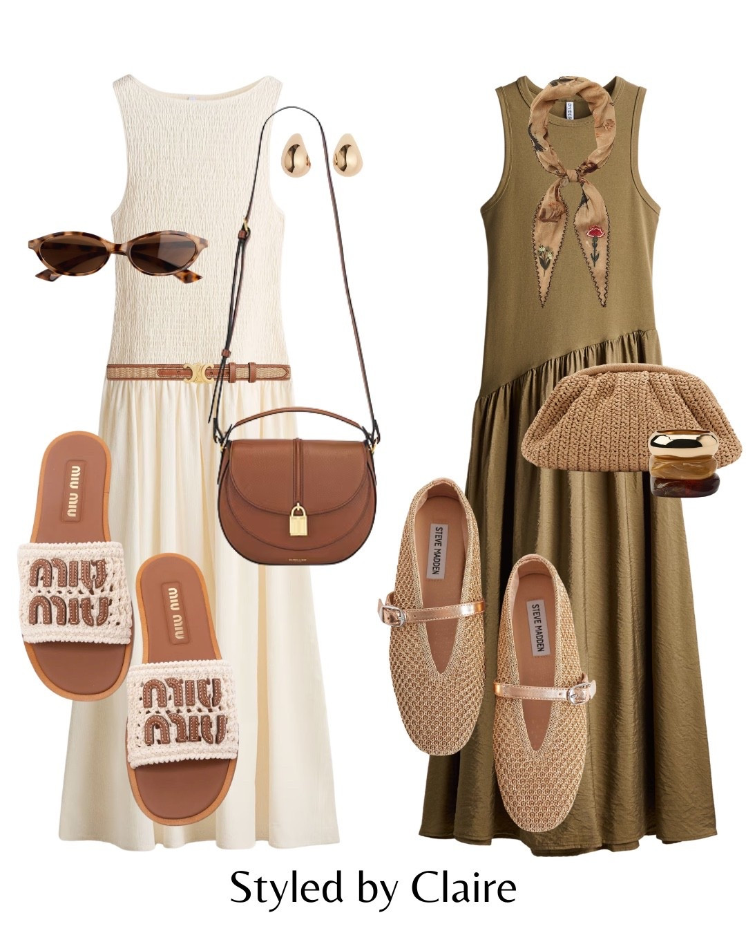 FLARE DRESSES❤️‍🔥
Tags: khaki cream midi maxi H&M vertigo silk scarf Zara raffia crochet bag clutch mix mouse sandals developer saddle bag belt Celine sunglasses resin bracelets fashion spring inspo outfit ideas chic women’s style city break capsule wardrobe brunch summer holiday vacation Parisian look

#LTKsummer #LTKstyletip #LTKspring