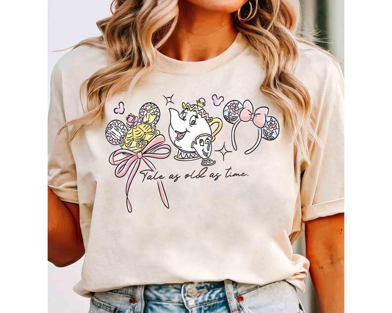 Coquette Bow Disney Beauty and the Beast Princess Belle Shirt, Belle Birthday Girl, Tale as Old a... | Etsy (US)