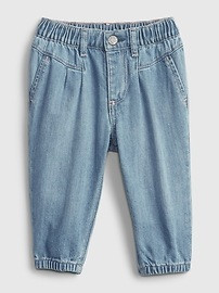 Baby 100% Organic Cotton Bubble Jeans with Washwell&#153 | Gap (US)