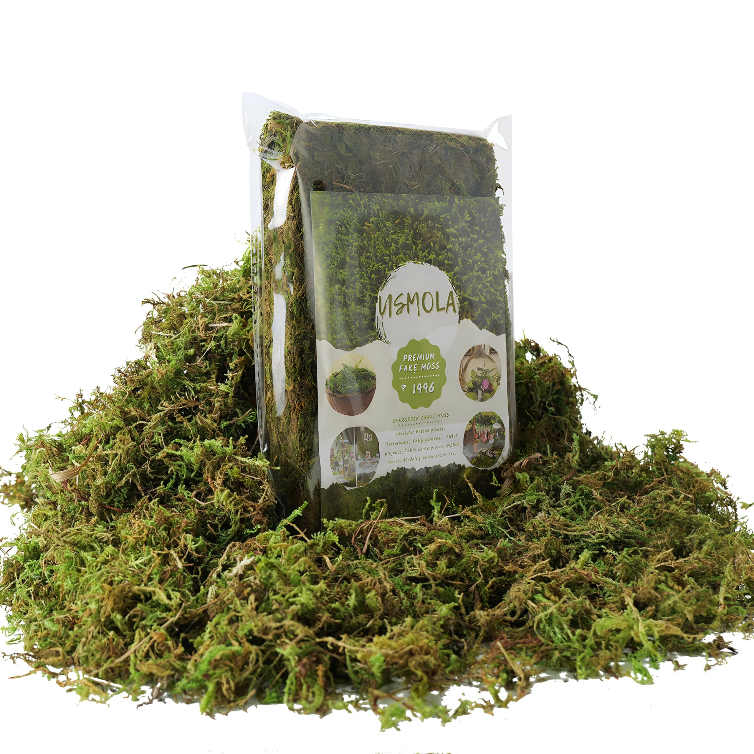 Fake Green Moss for Potted Plants, 4OZ Artificial Moss for DIY Crafts, Faux Moss for Table Center... | Amazon (US)