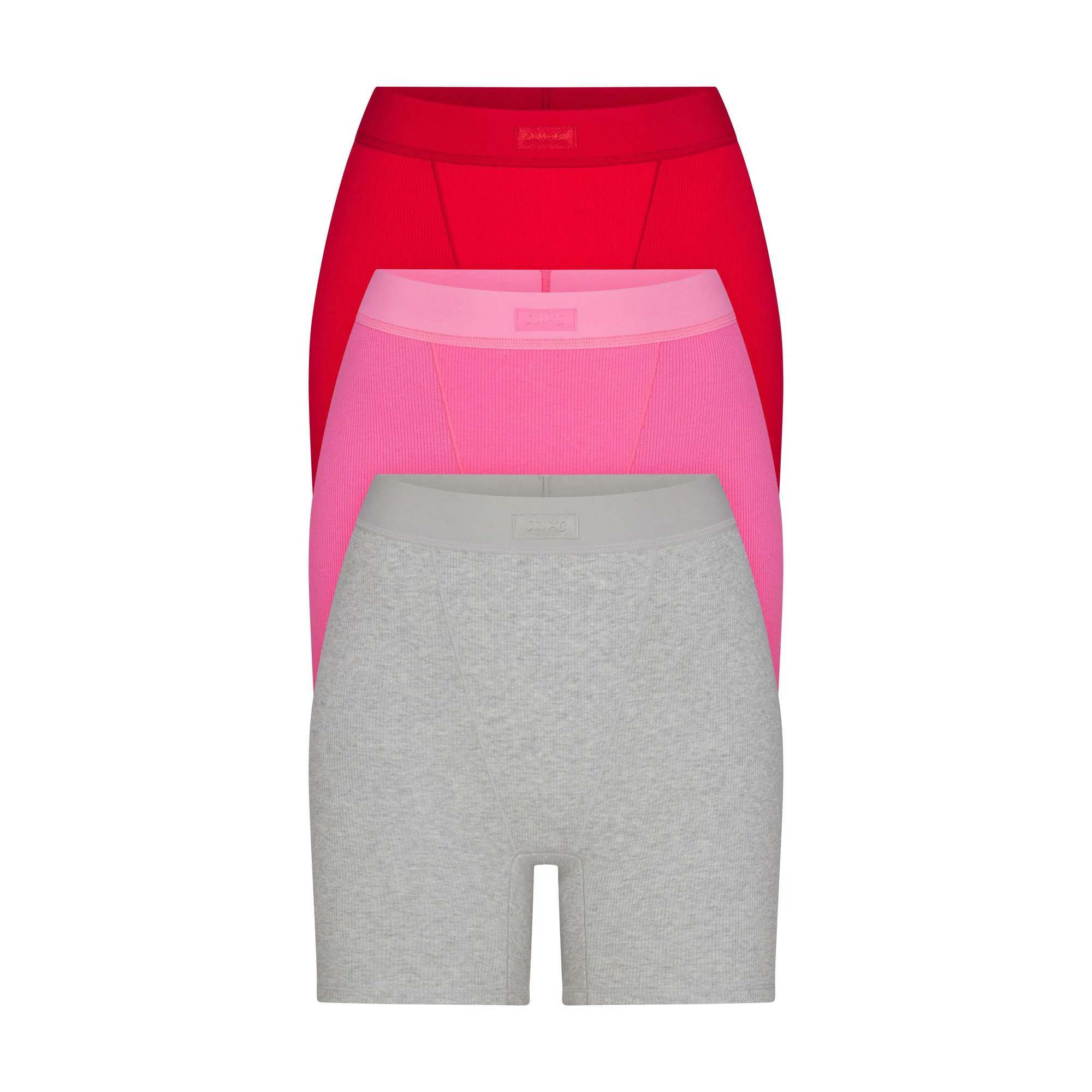 SKIMS Boxer 3-Pack | Grey | Medium | Cotton Rib | SKIMS (US)