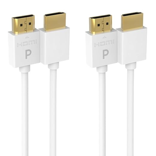 Pacroban 2-Pack HDMI Cable - 6 Foot, Slim, 18Gbps High-Speed, 4K@60Hz, 2160p, ARC for SoundBar, H... | Amazon (US)