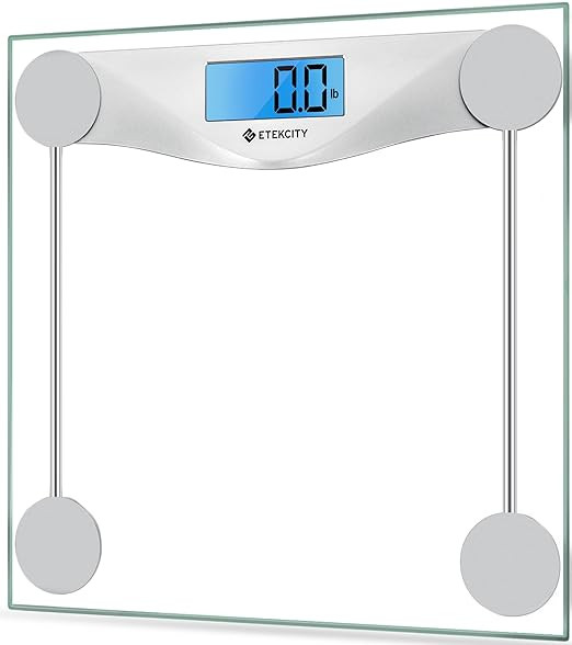 Etekcity Digital Body Weight Bathroom Scale, Large Blue LCD Backlight Display, High Precision Mea... | Amazon (US)