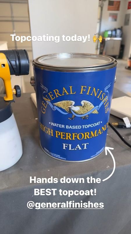 Hands down the BEST topcoat for furniture painting! General Finishes High Performance Topcoat…I prefer the flat or satin finish but it comes in several different sheens. #furnitureflipping #furniturepainting 

#LTKVideo #LTKhome