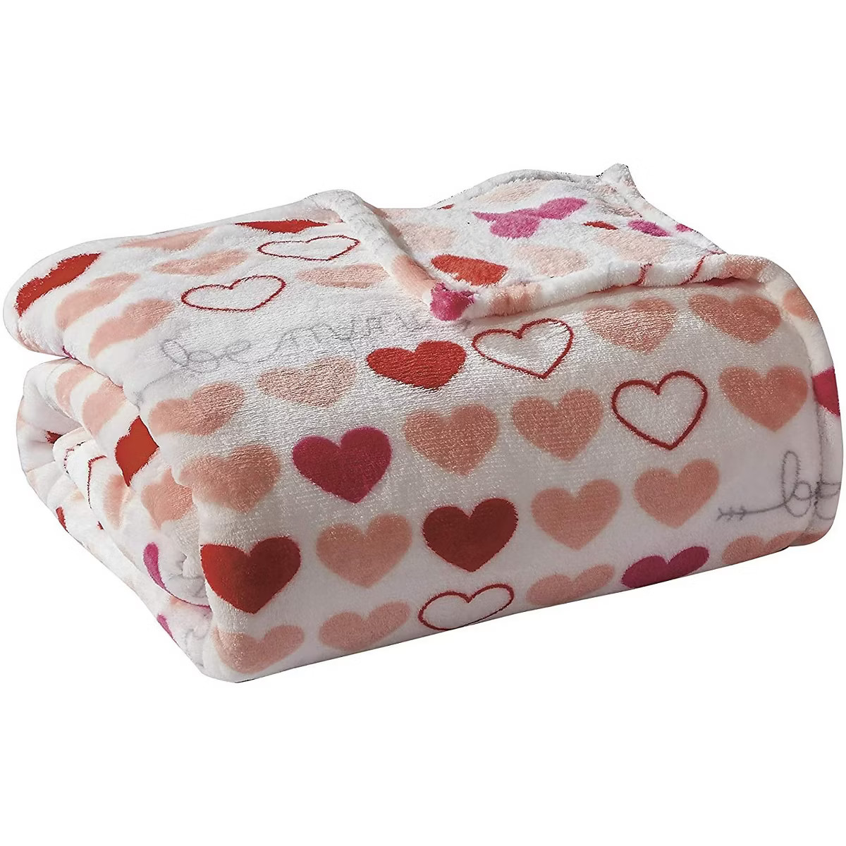 Valentine's Day Love & Hearts Collection Ultra Plush & Comfy Throw Blanket (50" x 60") | Target