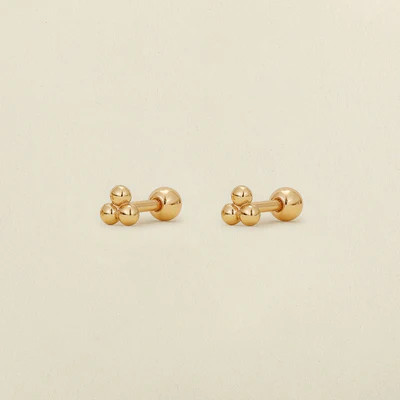 CZ Poppy Chain Huggie Studs | Made by Mary (US)