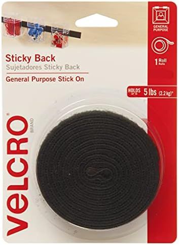 VELCRO Brand 6 Ft x 3/4 in | Sticky Back Tape Roll with Adhesive | Cut Strips to Length | Hook and L | Amazon (US)