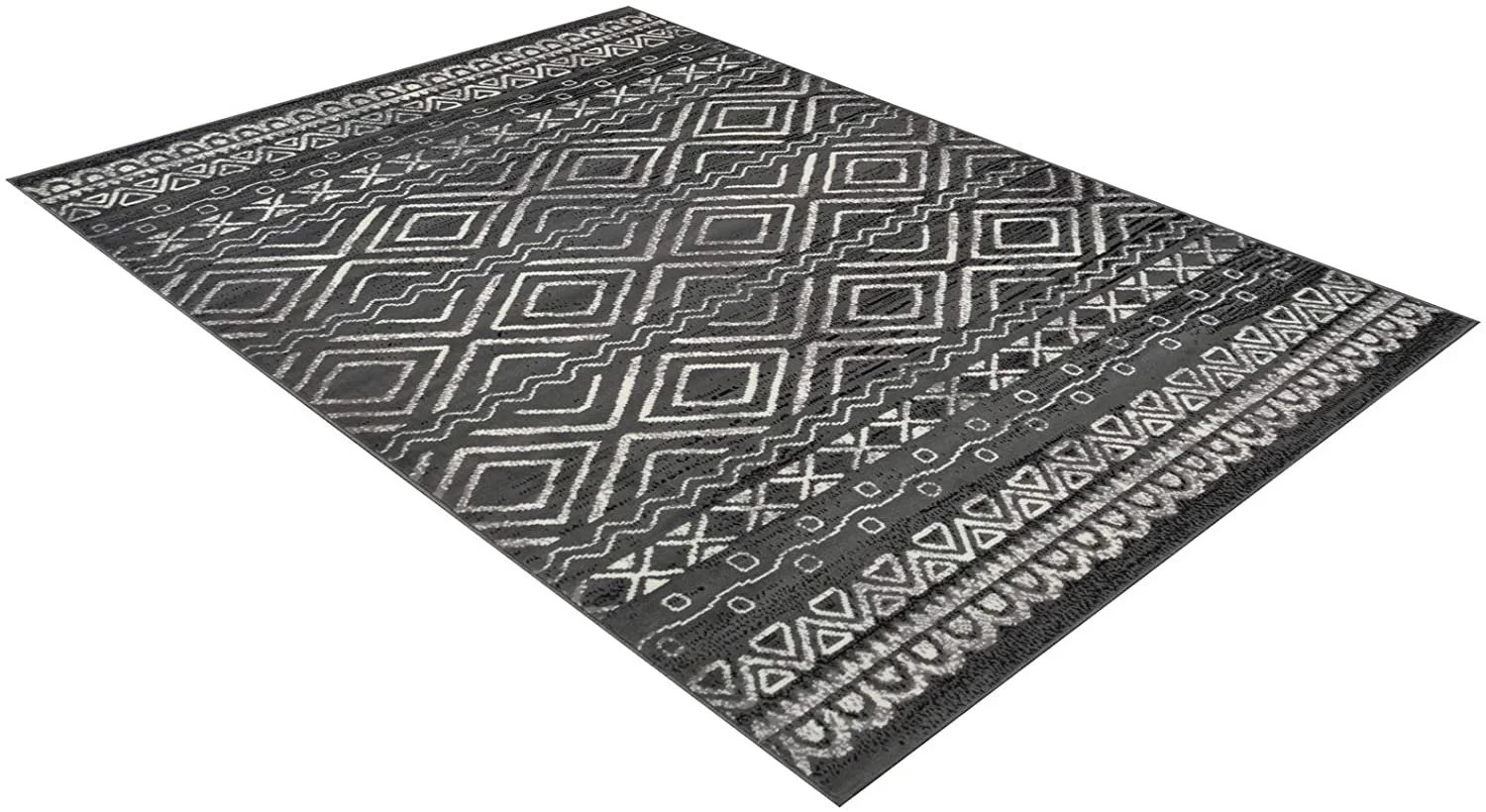 HR Southwestern Rug for Living Room Antiqued Trellis Gray and White Area Rug Boho Dcor Rugs 8x10 ... | Walmart (US)