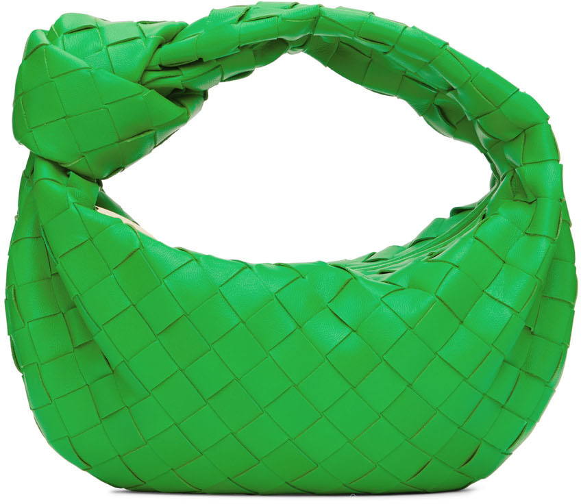 Bottega Veneta Green Mini Jodie Top Handle Bag | SSENSE