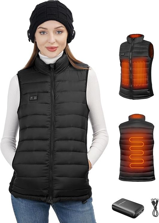 Loowoko Heated Vest for Women with Battery Pack Included, Rechargeable Heated Jacket Coat Electri... | Amazon (US)