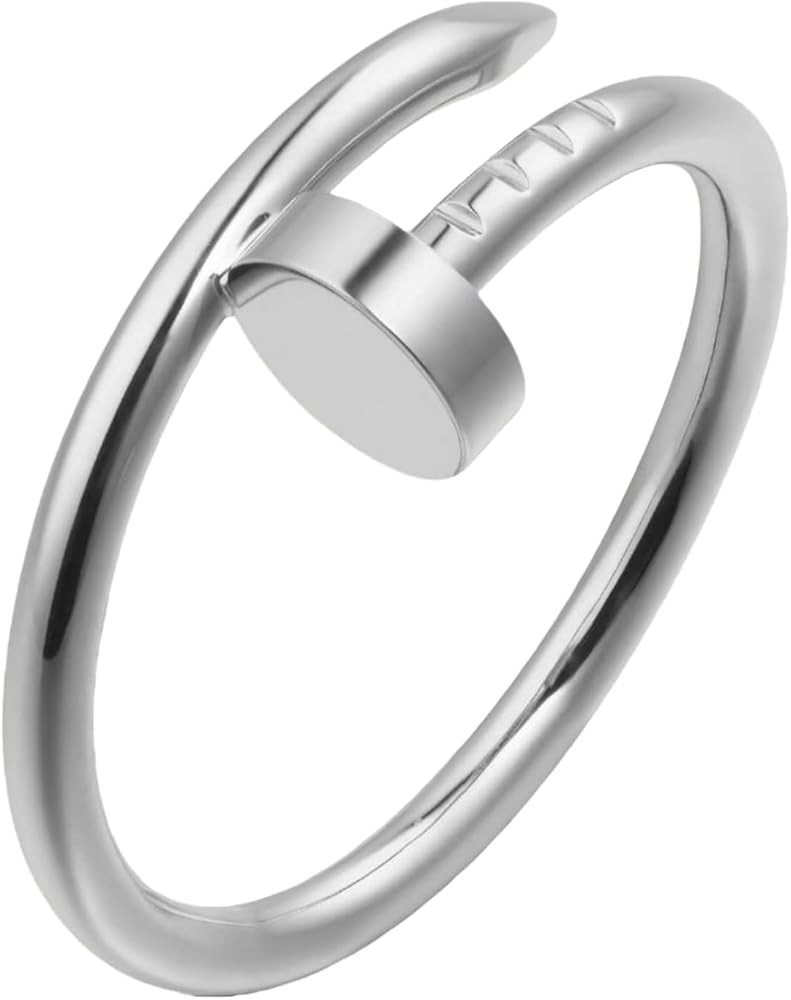 BUENAVO Men's Love Ring, 18K Gold Plated Brass Zircon Fashionable Jewelry, Wedding, Birthday, Gif... | Amazon (US)