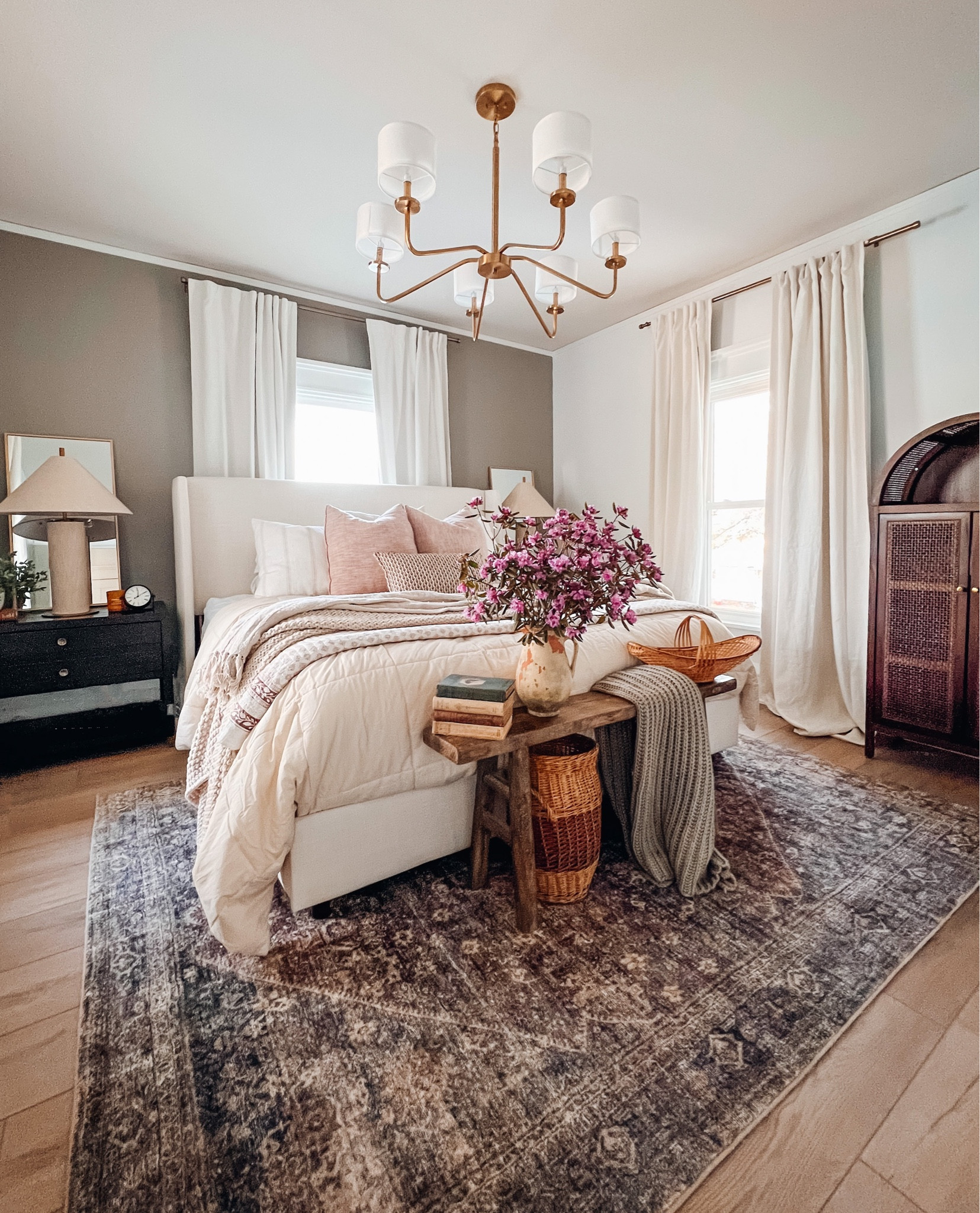 Shop my master bedroom! Bedroom decor. Upholstered bed. Loloi cloud pile rug. Home decor.

#LTKFind 

#LTKstyletip #LTKhome