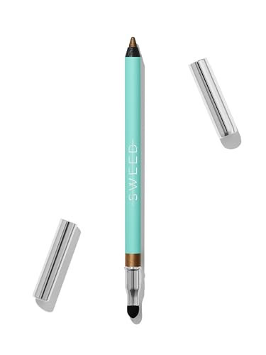 Sweed - Satin Eyeliner | Creamy-Matte, Rich Color, Long-Lasting Wear | Vegan, Cruelty-Free, Clean Beauty (Golden Beetle) | Amazon (US)