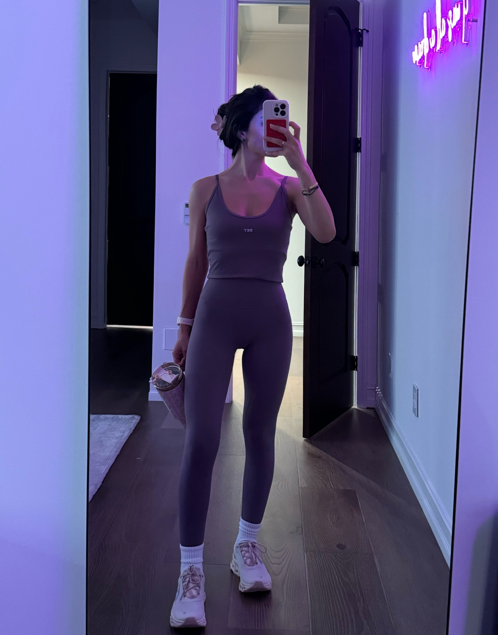 Set active did something with this color!!! 💜 
I’m wearing 
XS bottom
S top 

#LTKActive #LTKStyleTip #LTKFitness