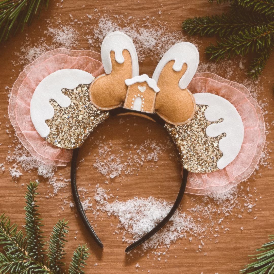 Holiday Mouse Ears Gingerbread House Giddyupandgrow - Etsy | Etsy (US)