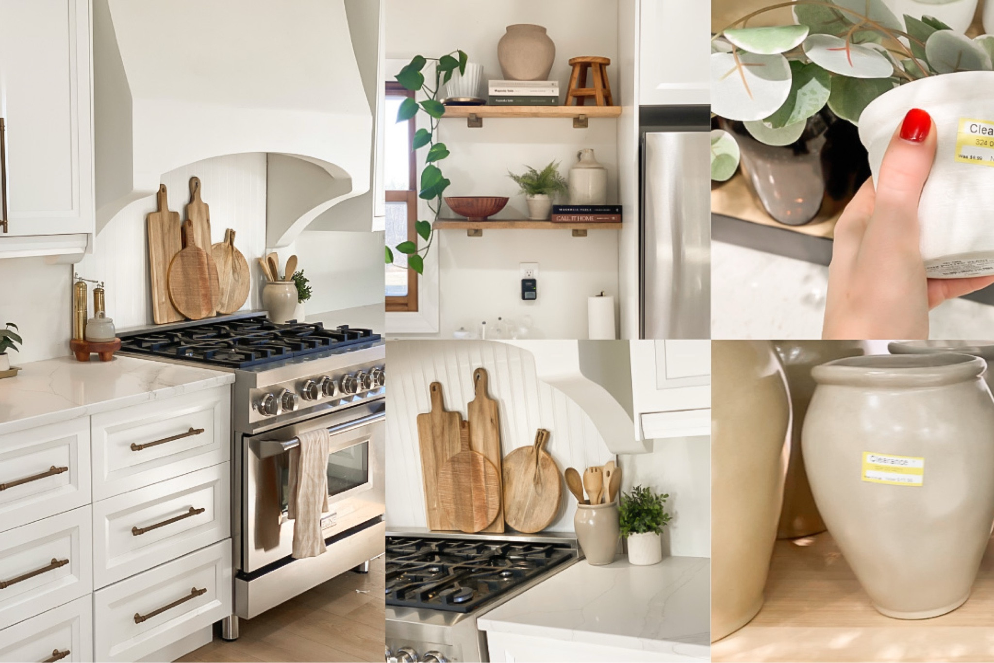 Redecorating my kitchen after the holidays! Neutral home decor. Target clearance finds 