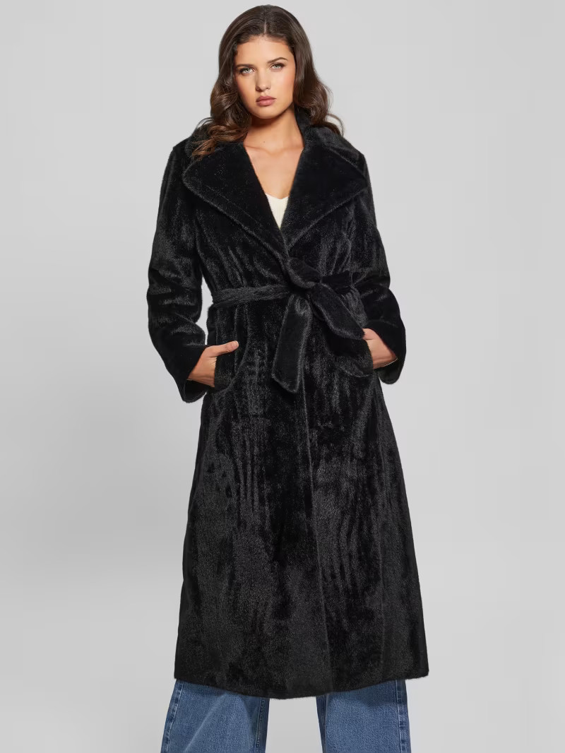 Ada Longline Faux-Fur Coat | Guess US | Guess (US)