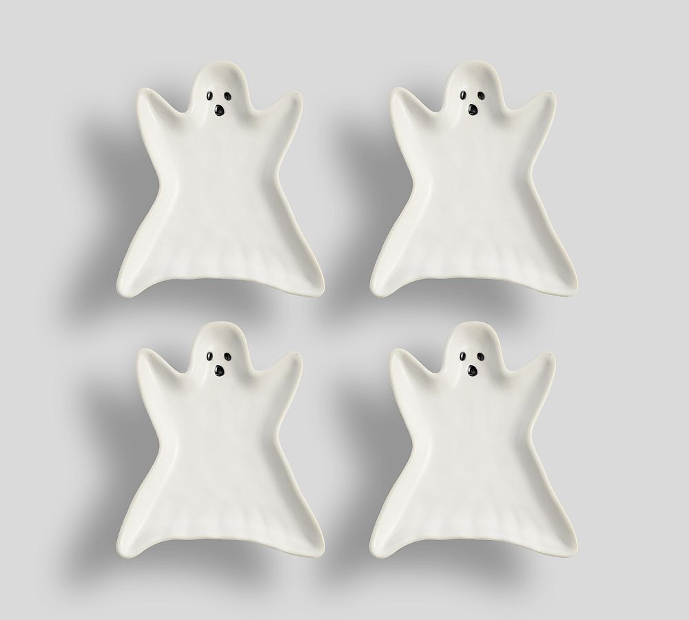 Gus The Ghost Stoneware Appetizer Plates, Set of 4 | Pottery Barn (US)