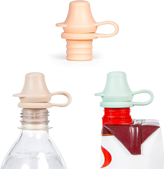 Kiddikap Original Water Bottle Topper for Toddlers – 100% Silicone Sippy Top Spout with Protect... | Amazon (US)