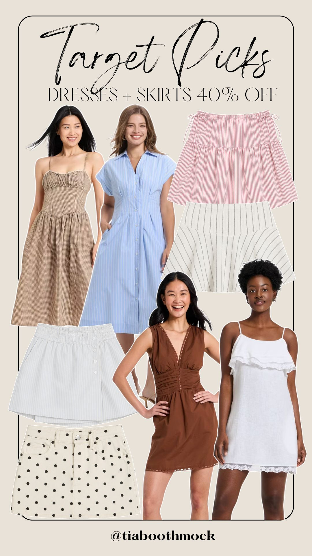 If you're looking for easy summer outfits, start here ✨ Flowy dresses, cute skirts, and timeless pieces you'll wear on repeat, all 40% off right now! 

 #LTKootd #LTKSeasonal