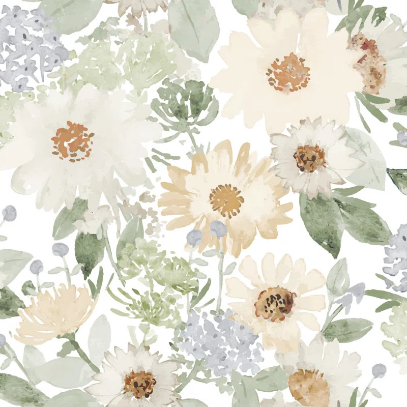 Peel & Stick Floral Roll | Wayfair North America