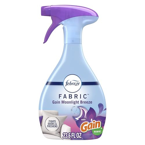 Febreze Fabric Spray, Air Freshener, Odor-Fighting Fabric Refresher, Couch and Linen Spray, Sneaker Balls Alternative, Multi-Use, Gain Moonlight Breeze Scent, 23.6 fl oz | Amazon (US)