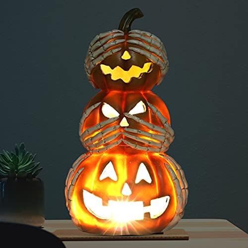 Battery Operated LED Pumpkins Jack-O-Lantern Standing Halloween Decorations Lighted Display Gift for | Amazon (US)