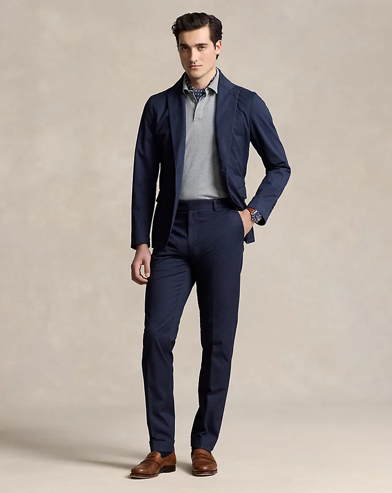 Stretch Chino Suit Trouser for Men | Ralph Lauren® UK | Ralph Lauren (UK)