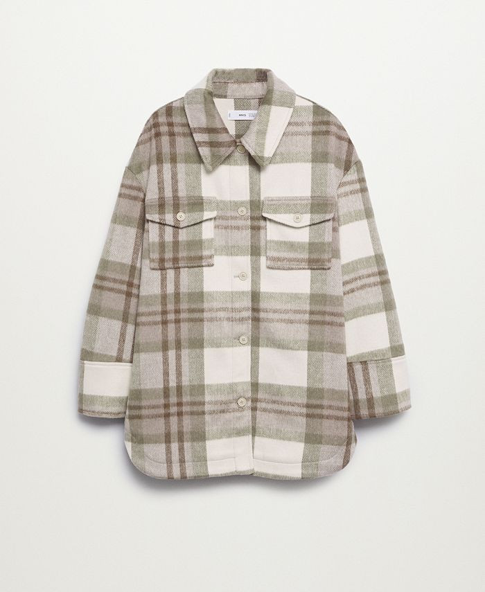 Women's Oversized Check Overshirt | Macys (US)