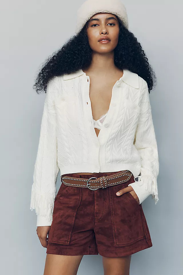 Henri Faux Suede Camper Shorts | Anthropologie (US)